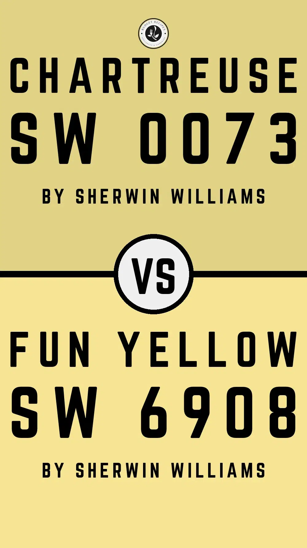 Chartreuse SW 0073 vs Fun Yellow SW 6908