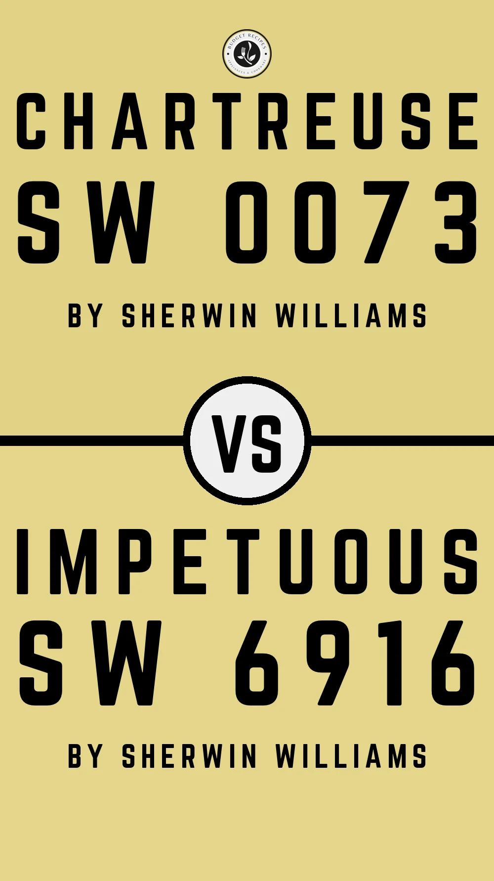 Chartreuse SW 0073 vs Impetuous SW 6916