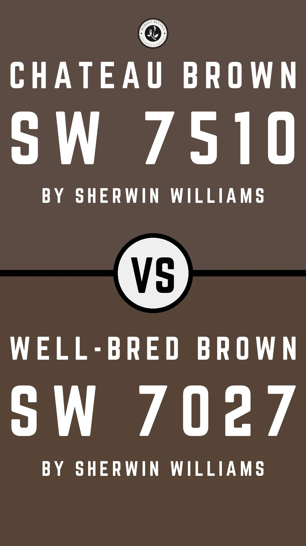 Chateau Brown SW 7510 vs Well-Bred Brown SW 7027