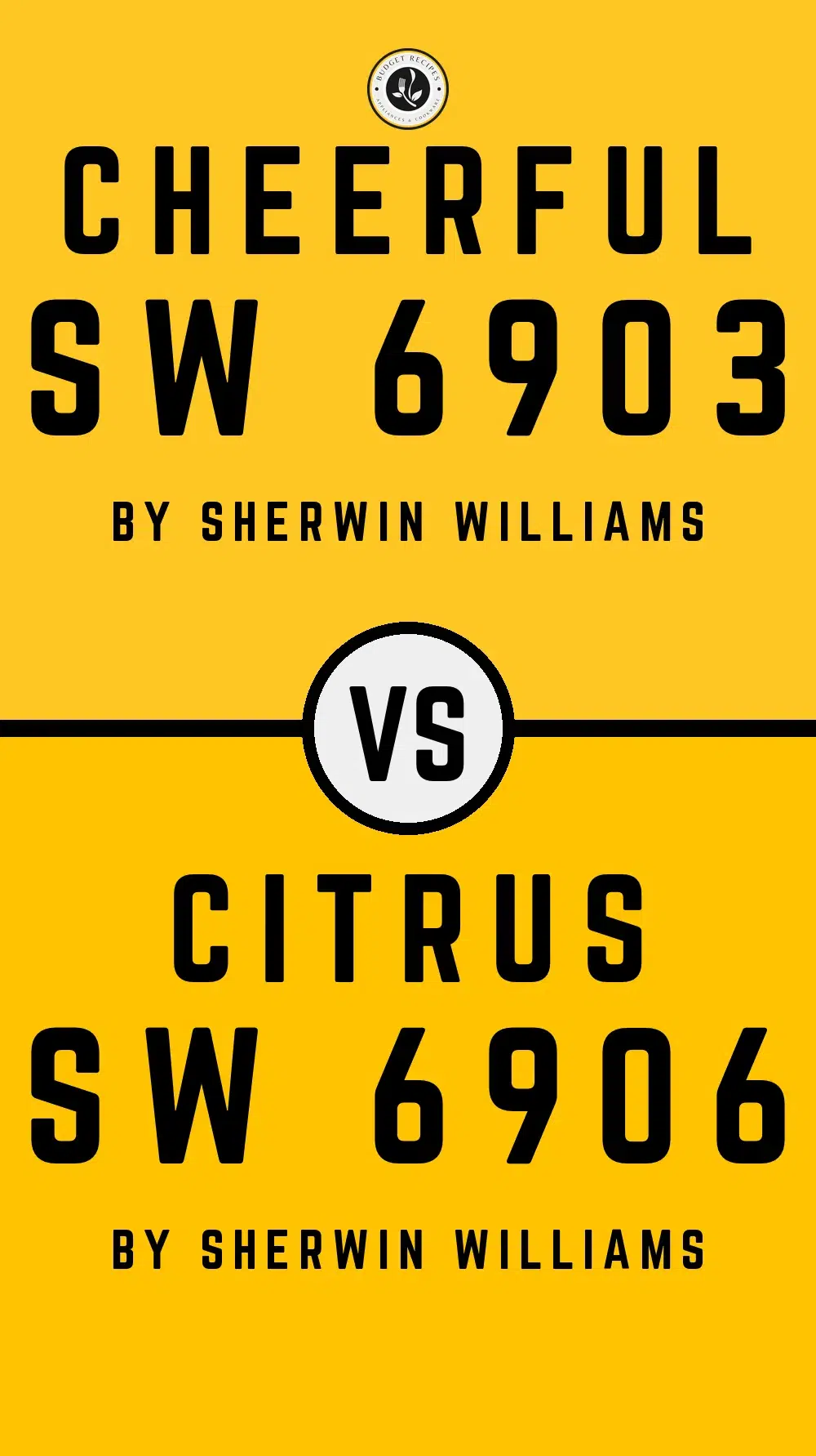 Cheerful SW 6903 vs Citrus SW 6906