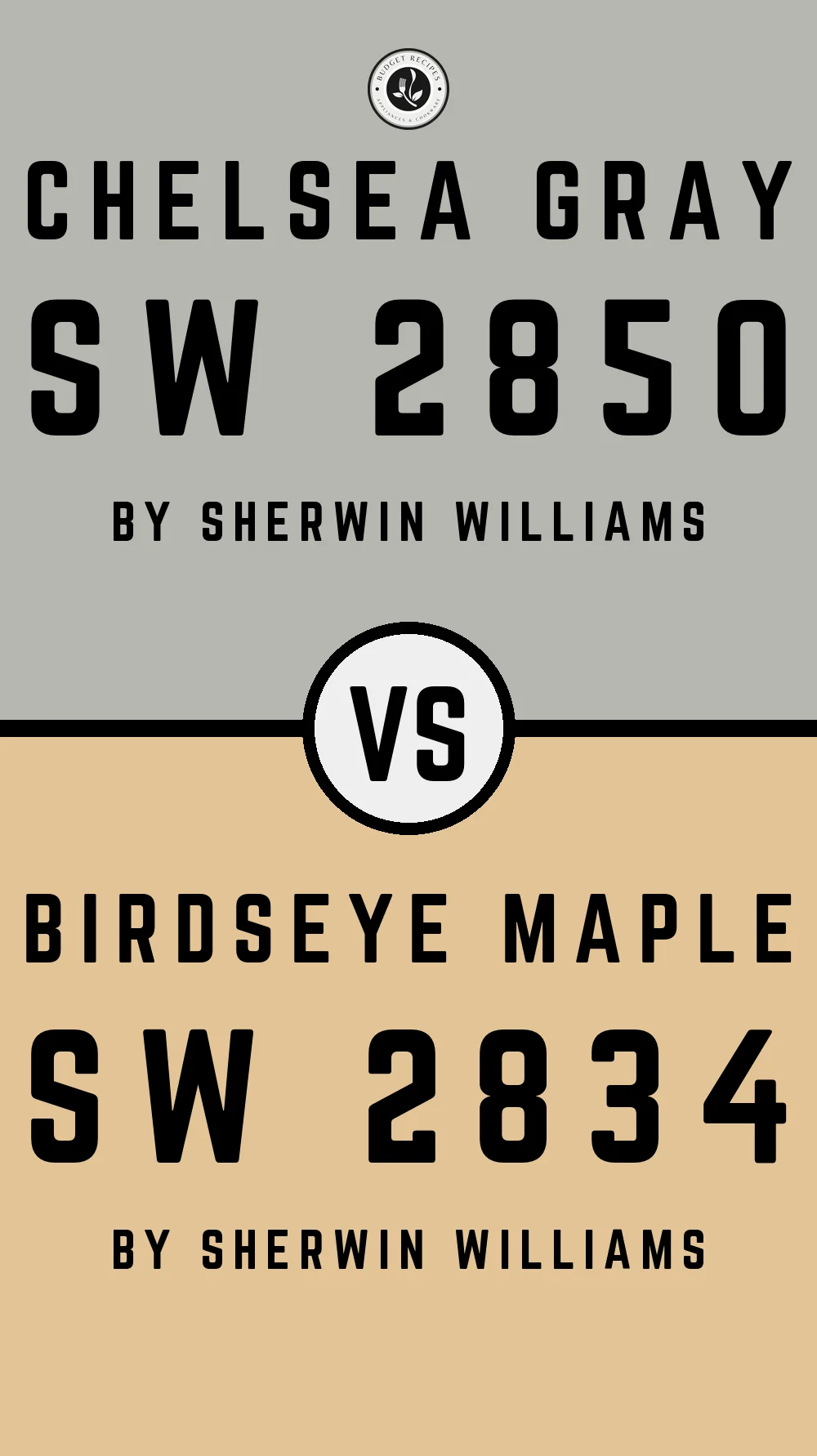 Chelsea Gray SW 2850 vs Birdseye Maple SW 2834