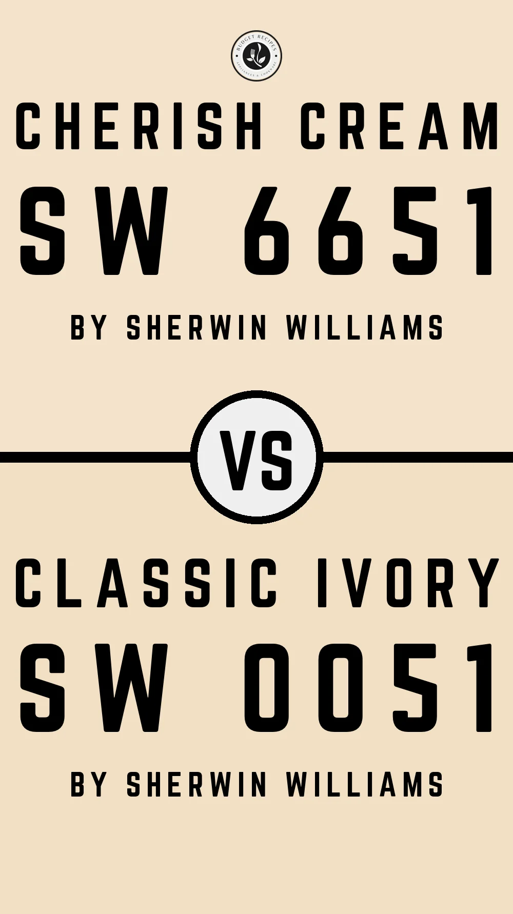 Cherish Cream SW 6651 vs Classic Ivory SW 0051
