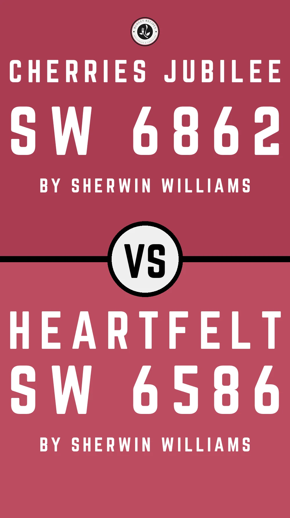 Cherries Jubilee SW 6862 vs Heartfelt SW 6586