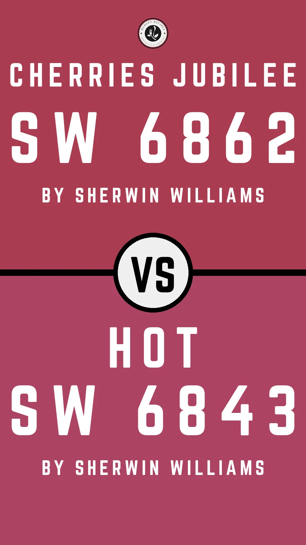 Cherries Jubilee SW 6862 vs Hot SW 6843