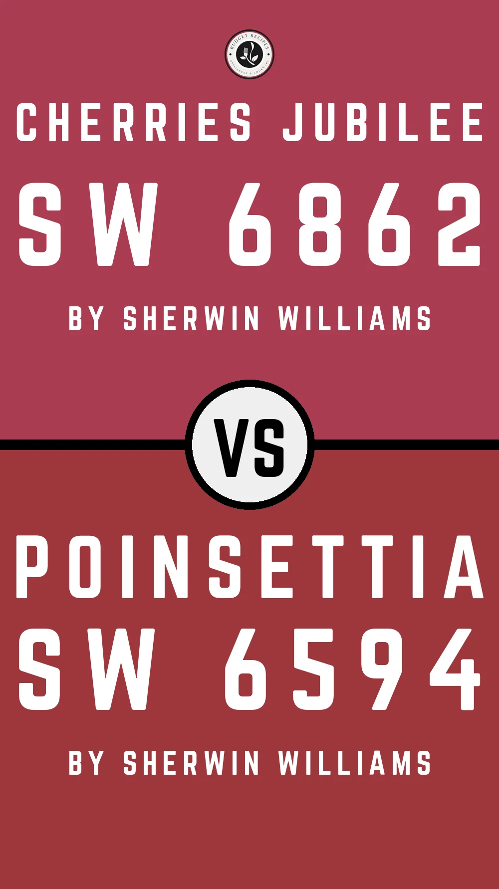 Cherries Jubilee SW 6862 vs Poinsettia SW 6594