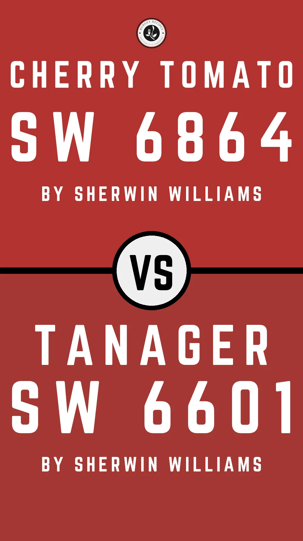 Cherry Tomato SW 6864 vs Tanager SW 6601