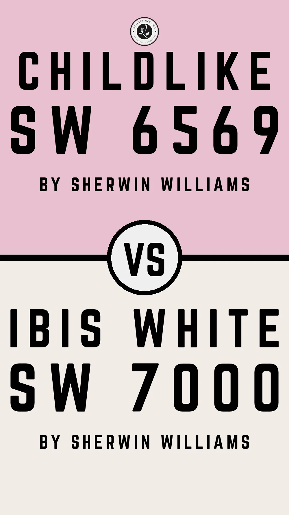 Childlike SW 6569 vs Ibis White SW 7000