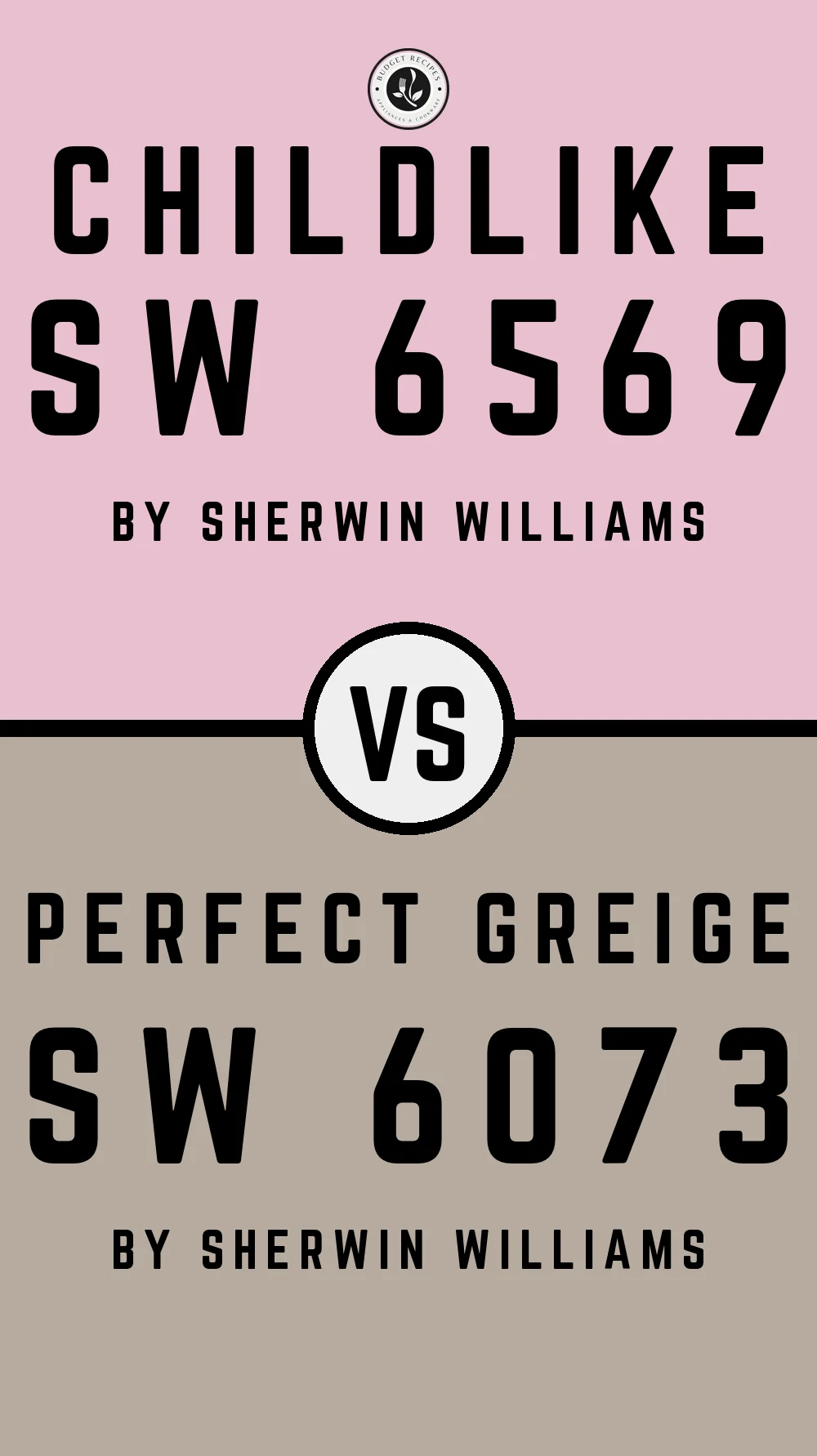 Childlike SW 6569 vs Perfect Greige SW 6073