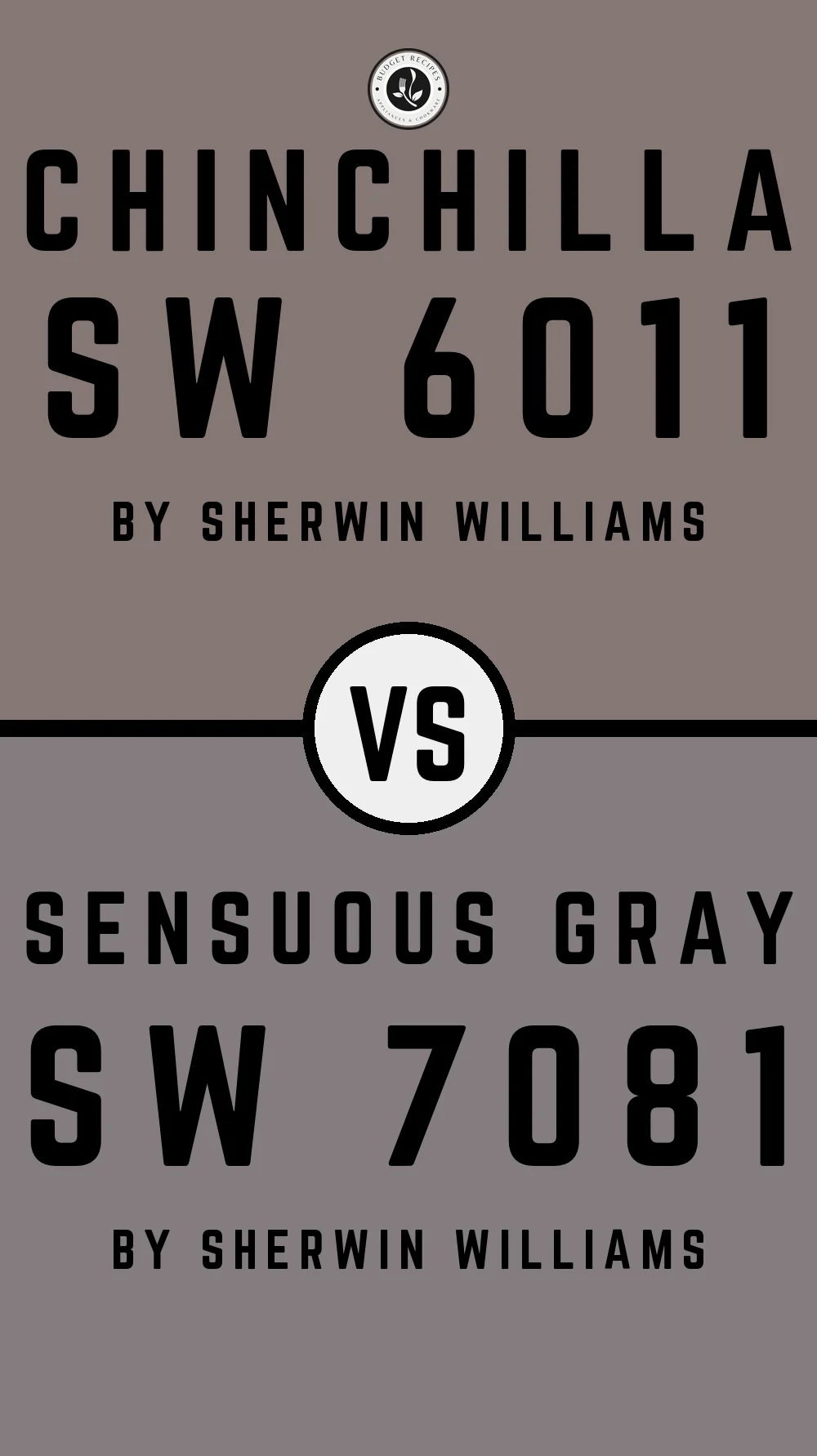 Chinchilla SW 6011 vs Sensuous Gray SW 7081
