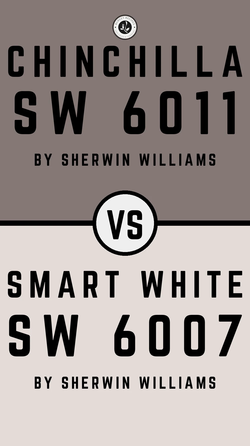 Chinchilla SW 6011 vs Smart White SW 6007