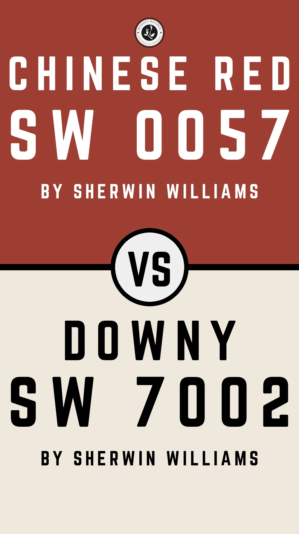 Chinese Red SW 0057 vs Downy SW 7002