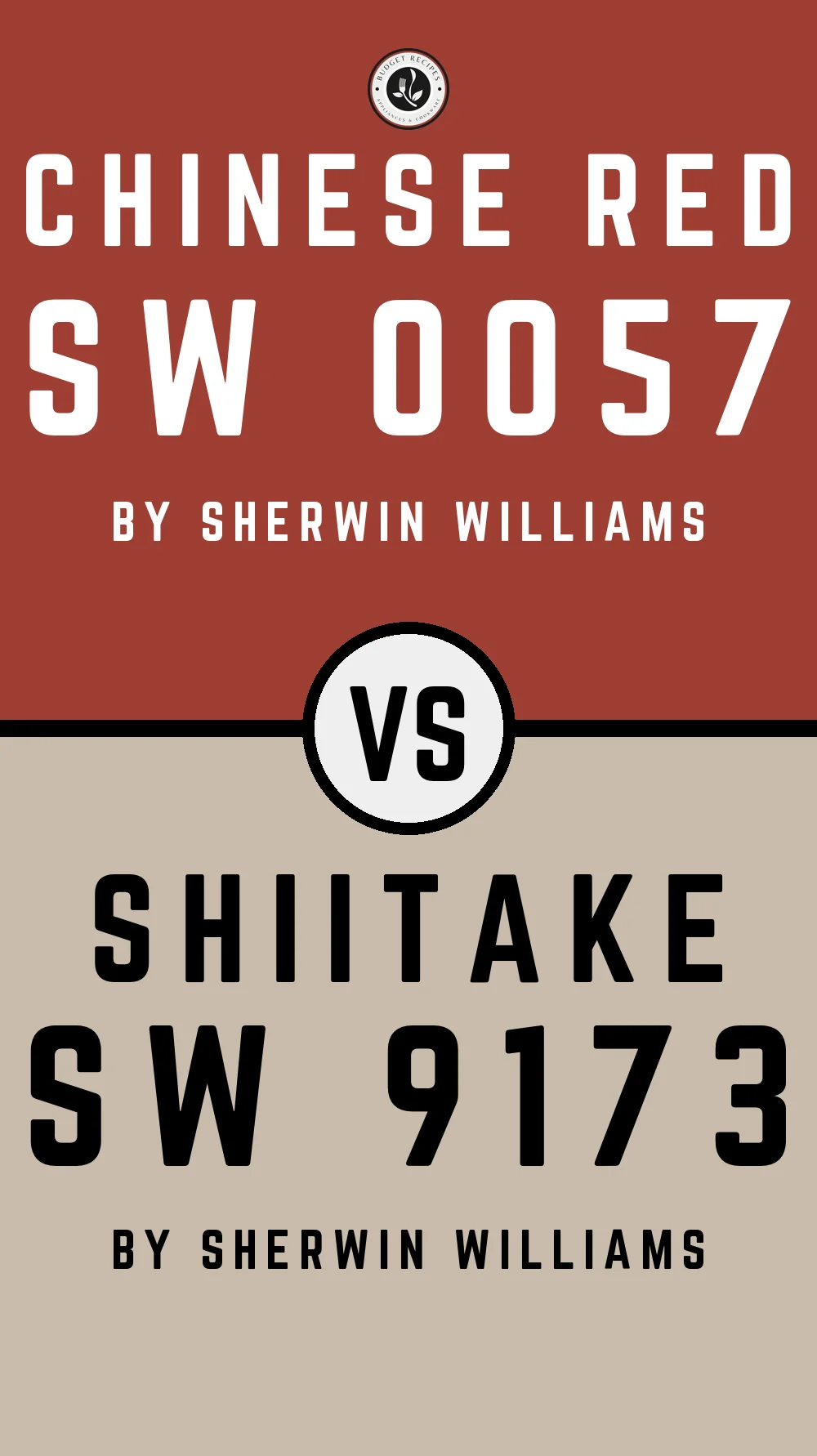 Chinese Red SW 0057 vs Shiitake SW 9173