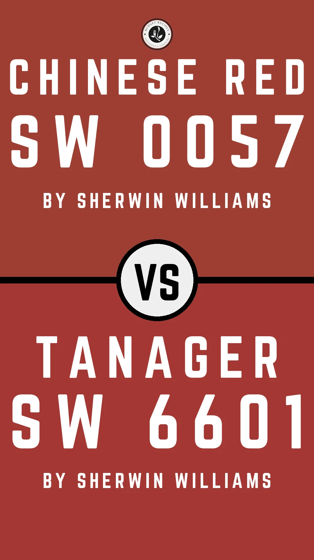 Chinese Red SW 0057 vs Tanager SW 6601