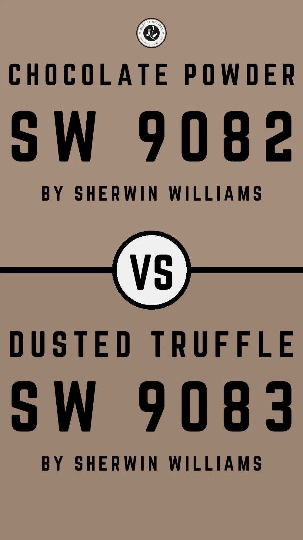 Chocolate Powder SW 9082 vs Dusted Truffle SW 9083