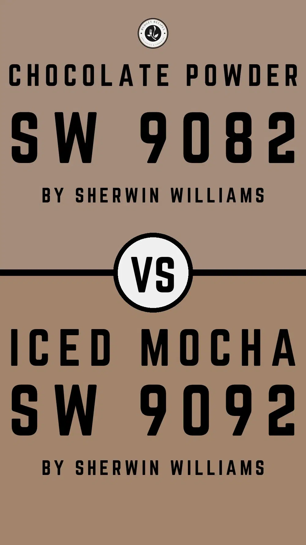 Chocolate Powder SW 9082 vs Iced Mocha SW 9092