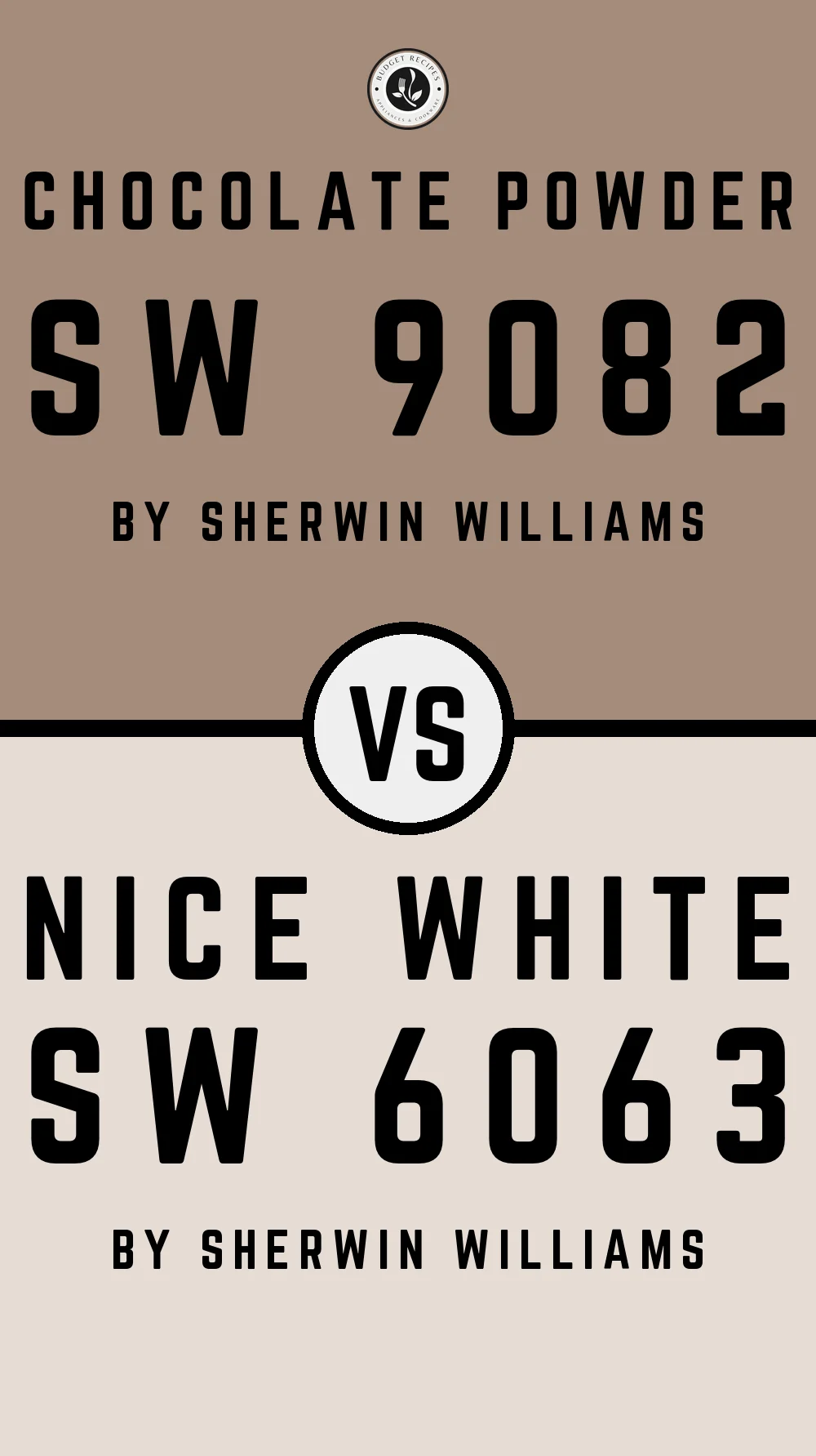 Chocolate Powder SW 9082 vs Nice White SW 6063