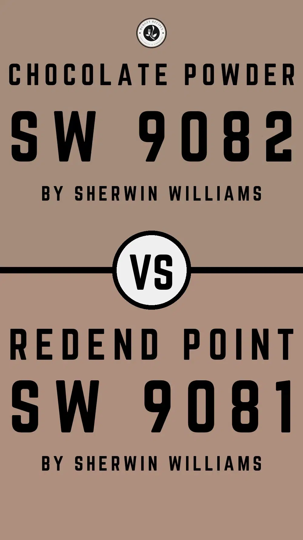 Chocolate Powder SW 9082 vs Redend Point SW 9081