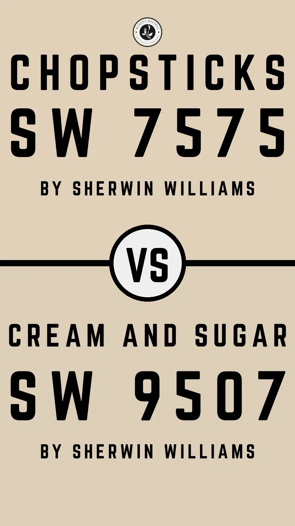 Chopsticks SW 7575 vs Cream and Sugar SW 9507