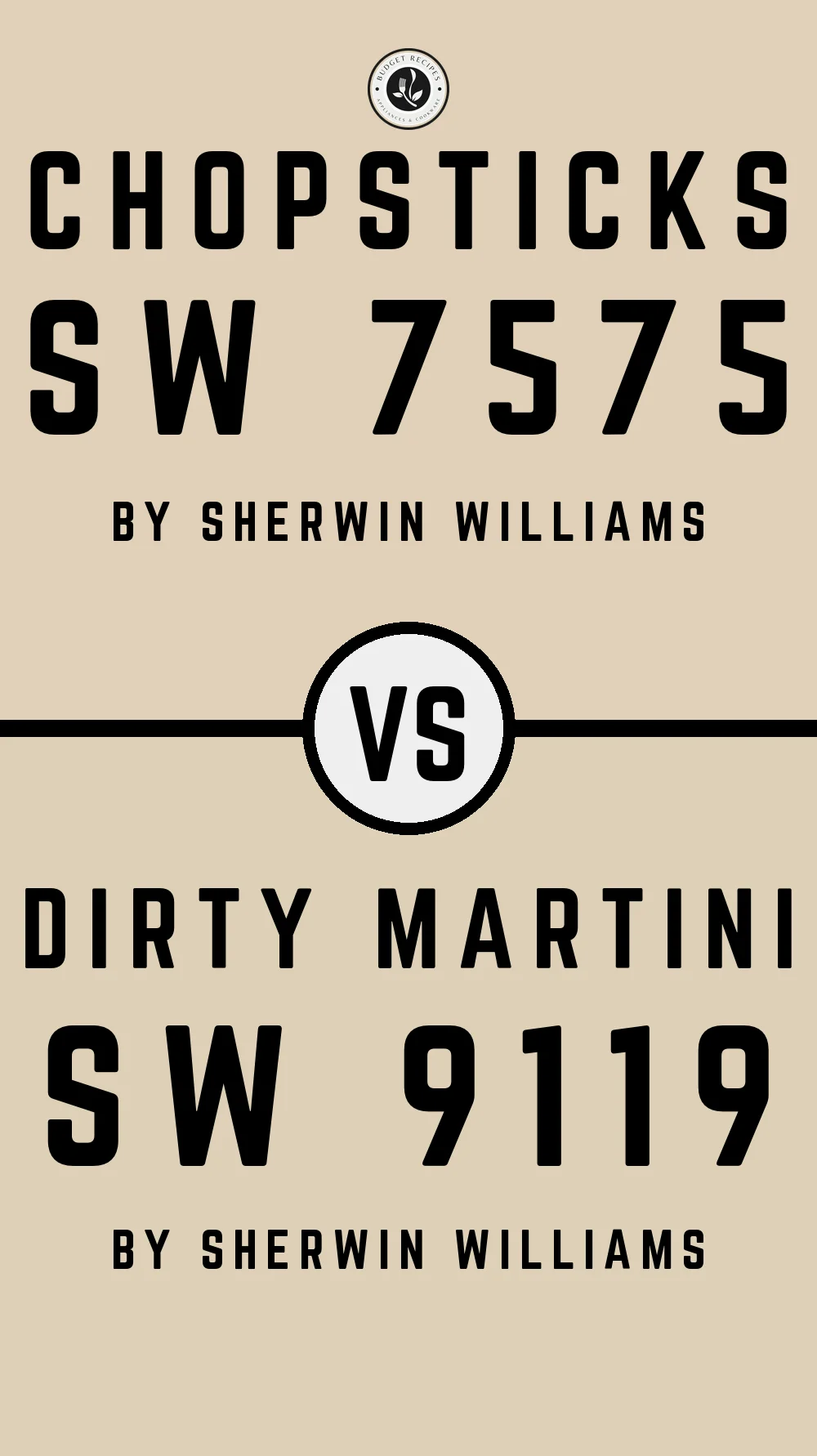Chopsticks SW 7575 vs Dirty Martini SW 9119