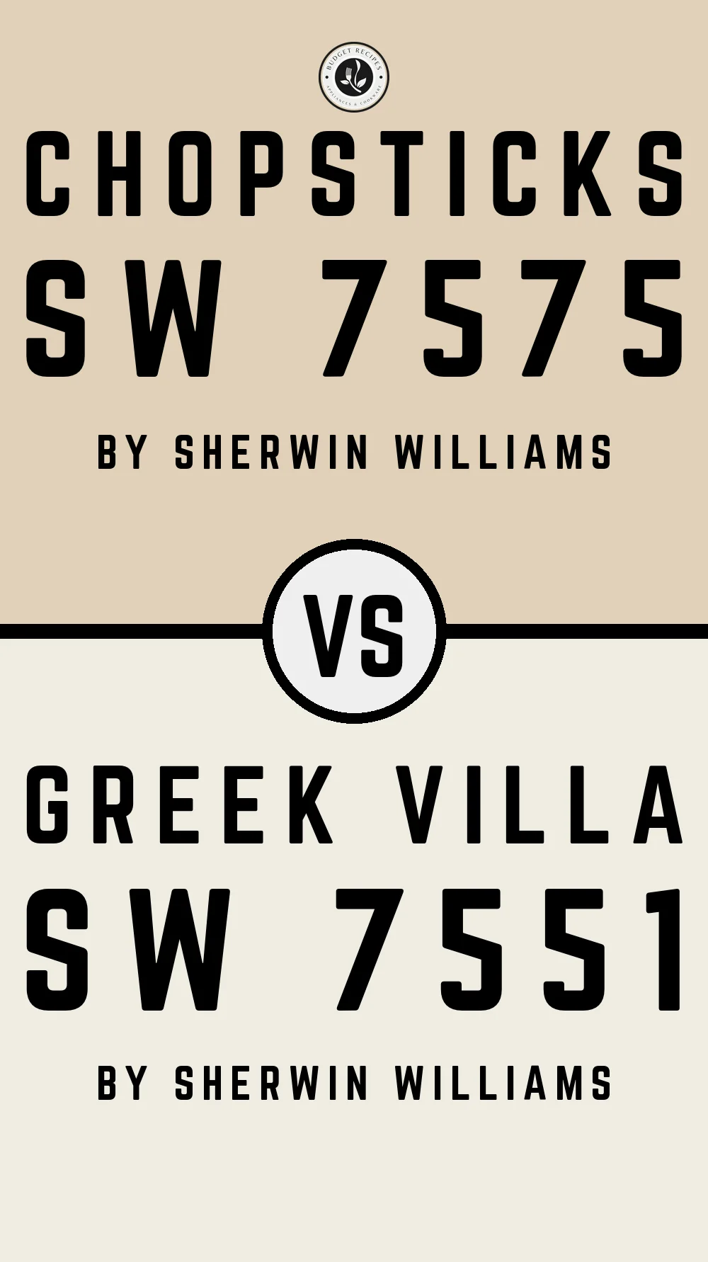 Chopsticks SW 7575 vs Greek Villa SW 7551