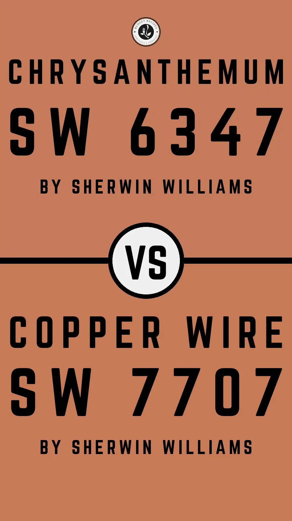 Chrysanthemum SW 6347 vs Copper Wire SW 7707