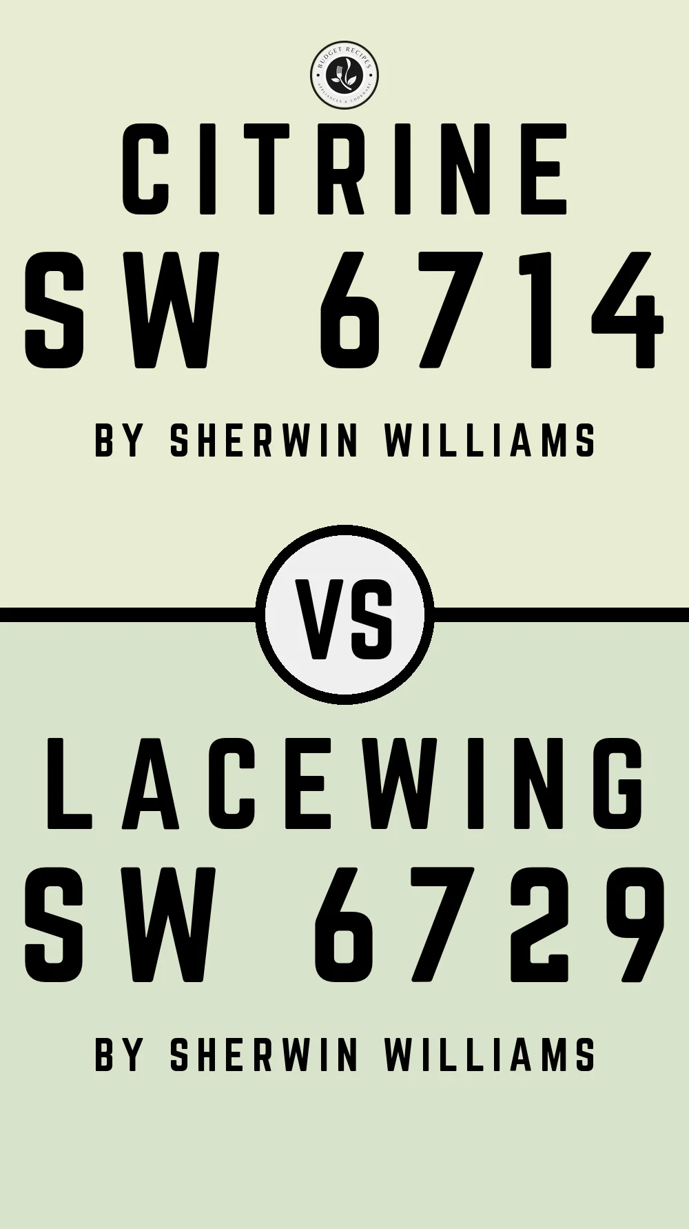 Citrine SW 6714 vs Lacewing SW 6729