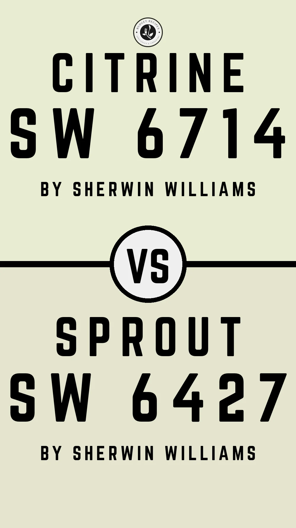 Citrine SW 6714 vs Sprout SW 6427