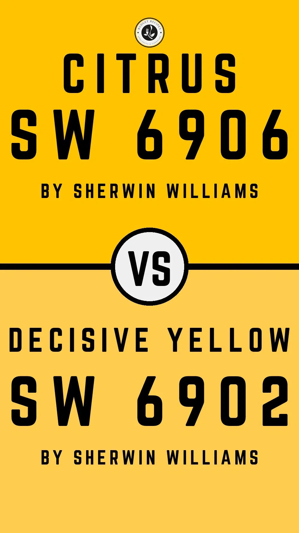 Citrus SW 6906 vs Decisive Yellow SW 6902