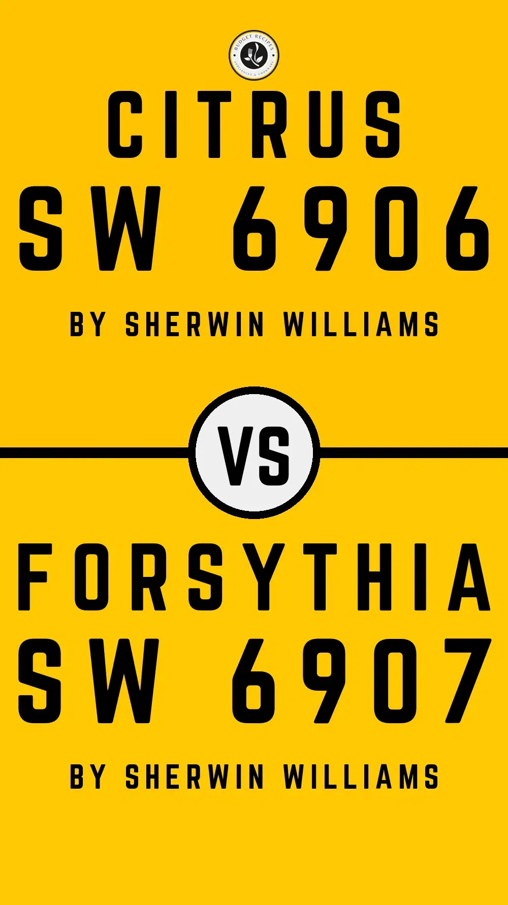Citrus SW 6906 vs Forsythia SW 6907