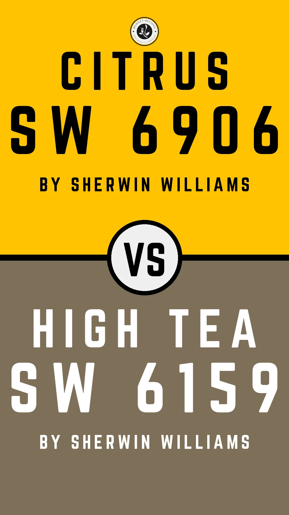 Citrus SW 6906 vs High Tea SW 6159