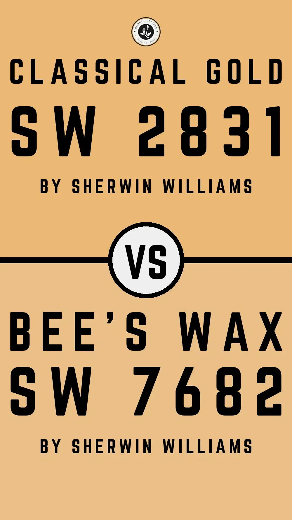 Classical Gold SW 2831 vs Bee's Wax SW 7682