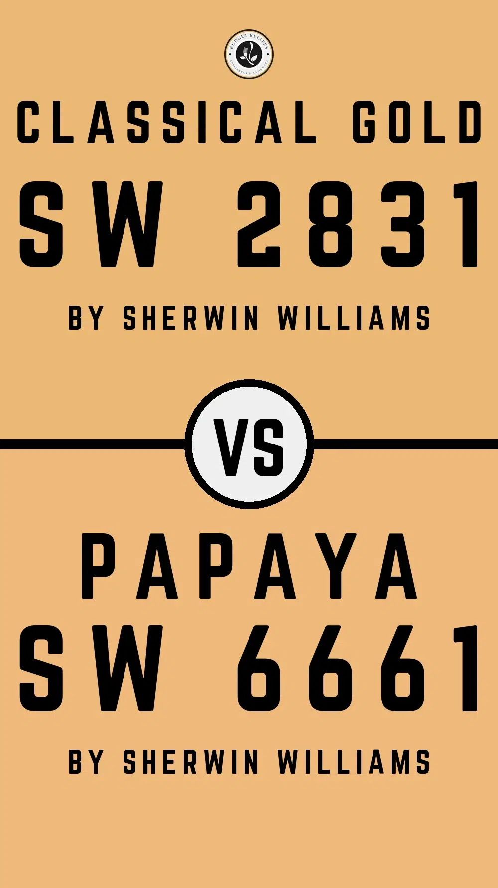 Classical Gold SW 2831 vs Papaya SW 6661