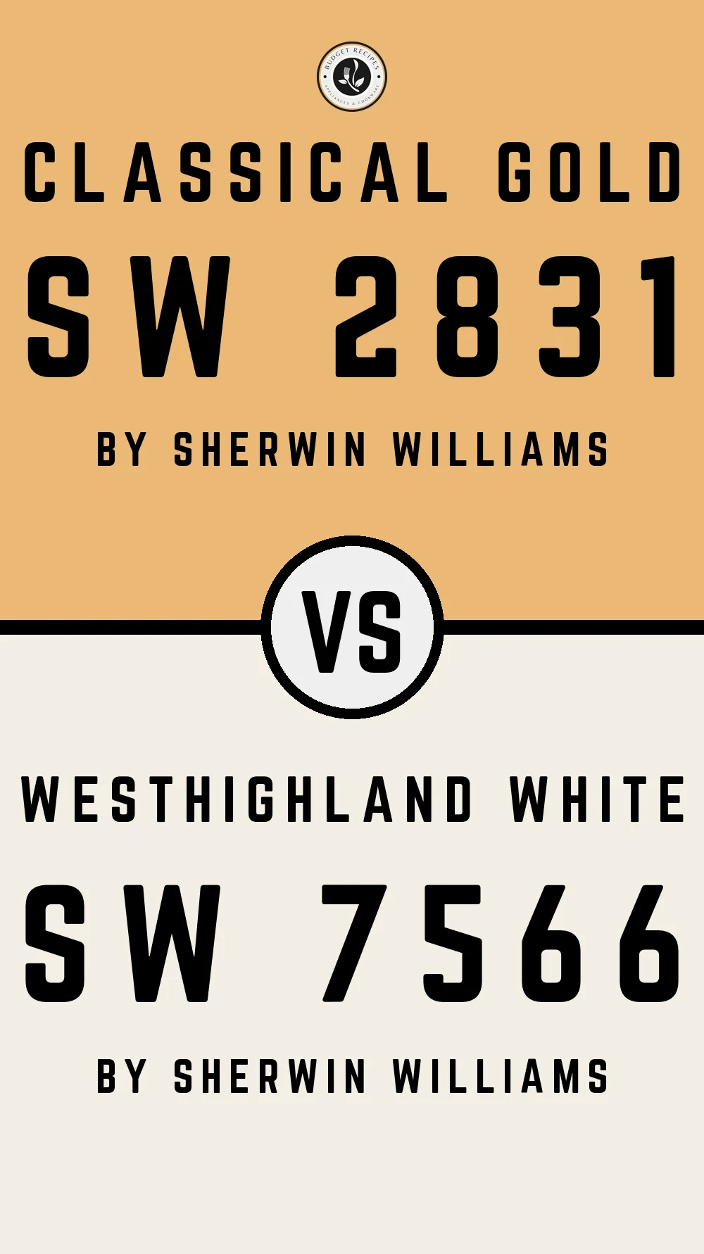 Classical Gold SW 2831 vs Westhighland White SW 7566
