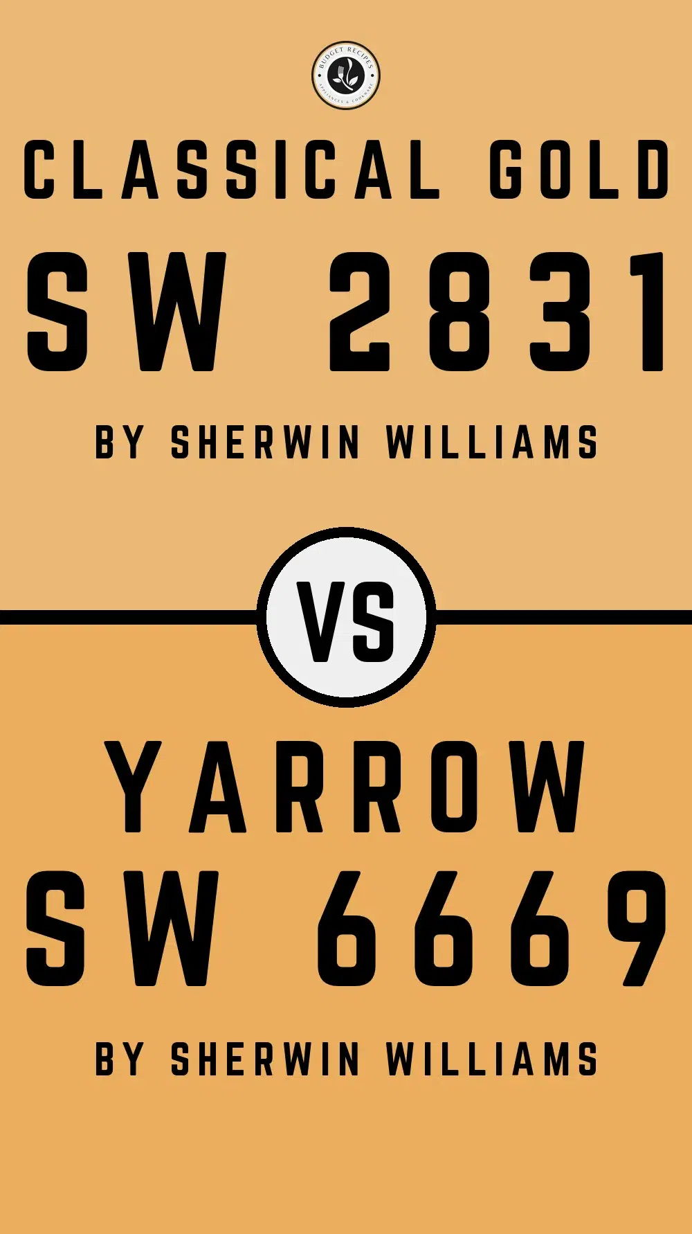 Classical Gold SW 2831 vs Yarrow SW 6669