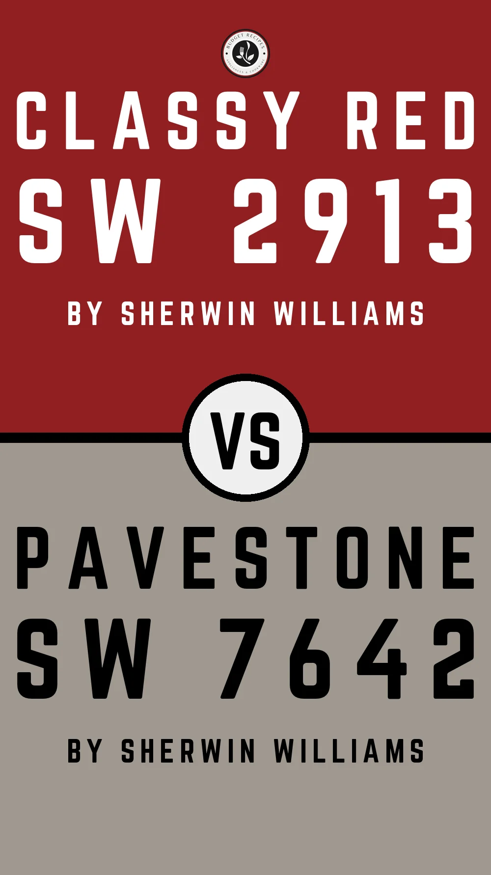 Classy Red SW 2913 vs Pavestone SW 7642