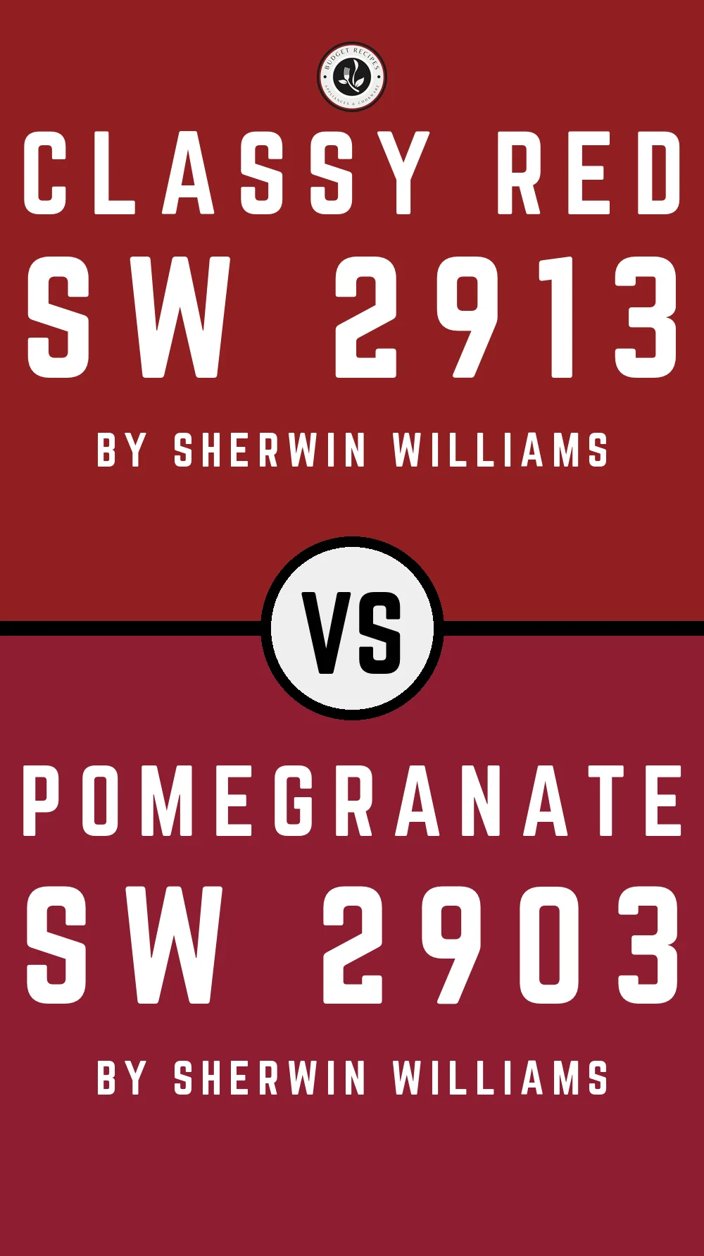 Classy Red SW 2913 vs Pomegranate SW 2903