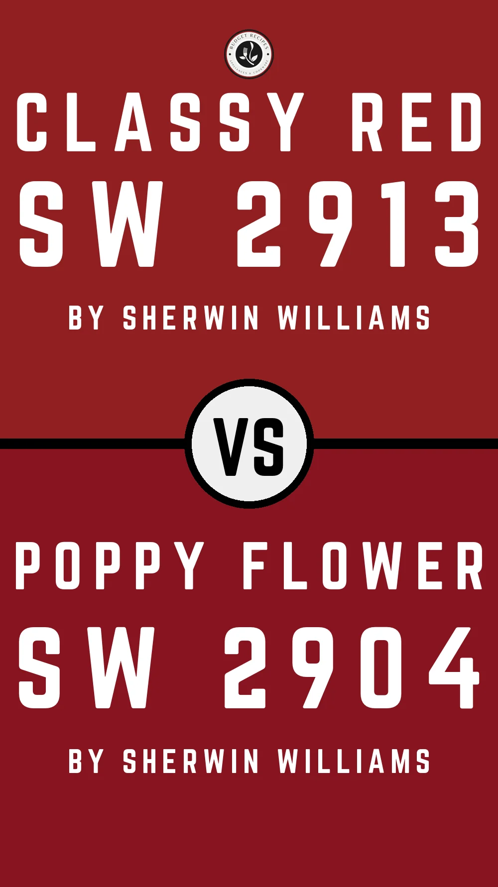 Classy Red SW 2913 vs Poppy Flower SW 2904