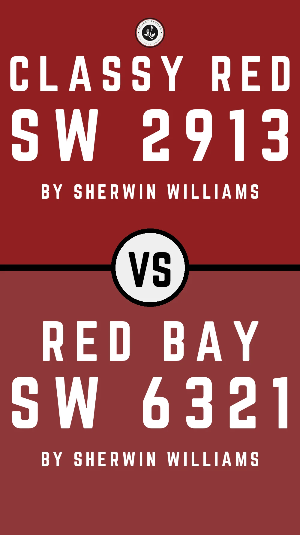 Classy Red SW 2913 vs Red Bay SW 6321
