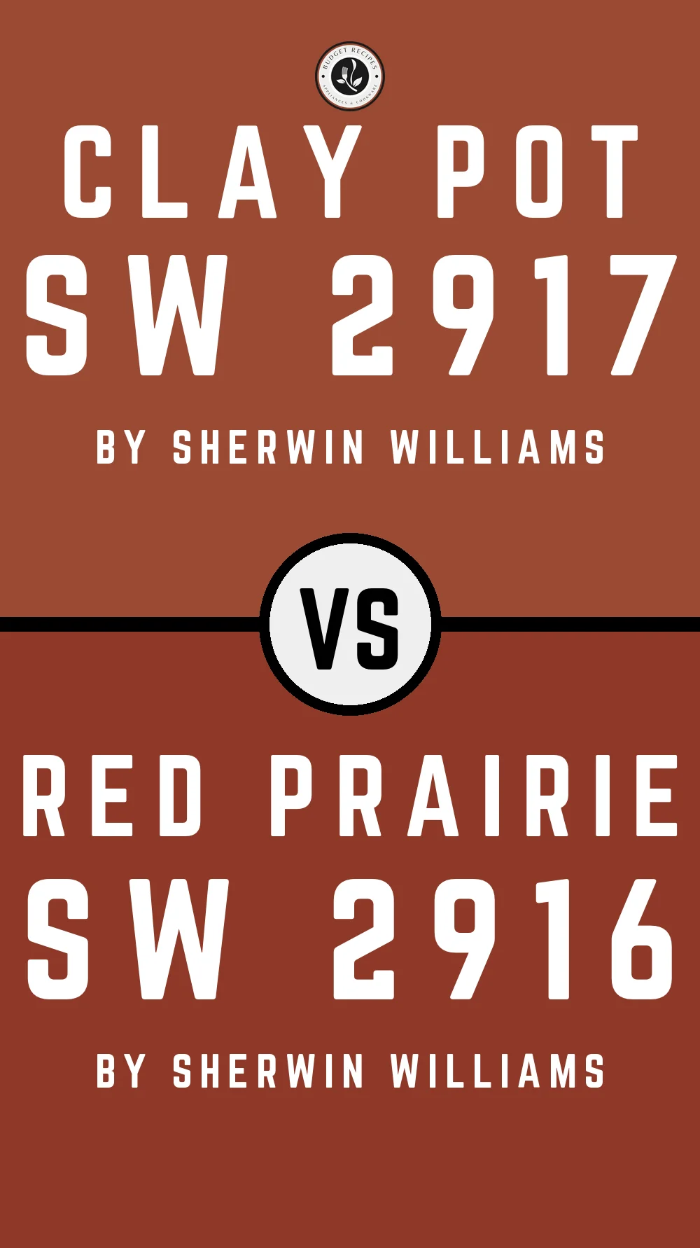 Clay Pot SW 2917 vs Red Prairie SW 2916