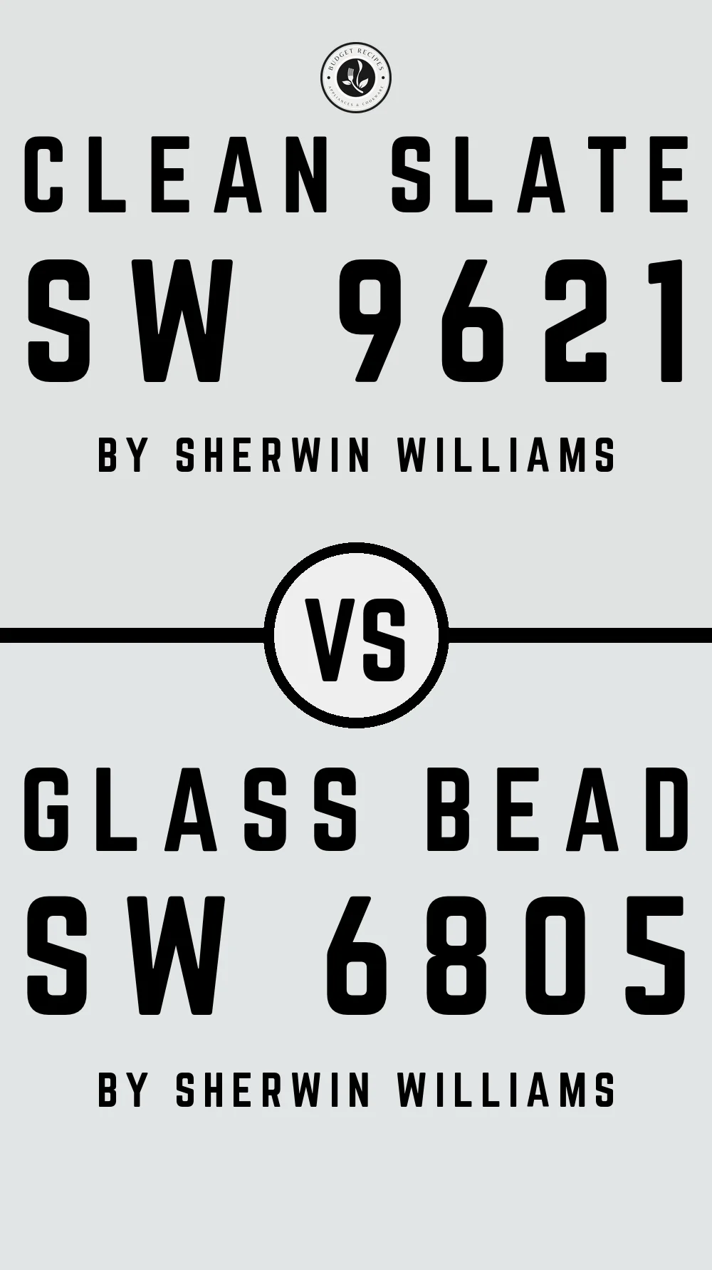Clean Slate SW 9621 vs Glass Bead SW 6805