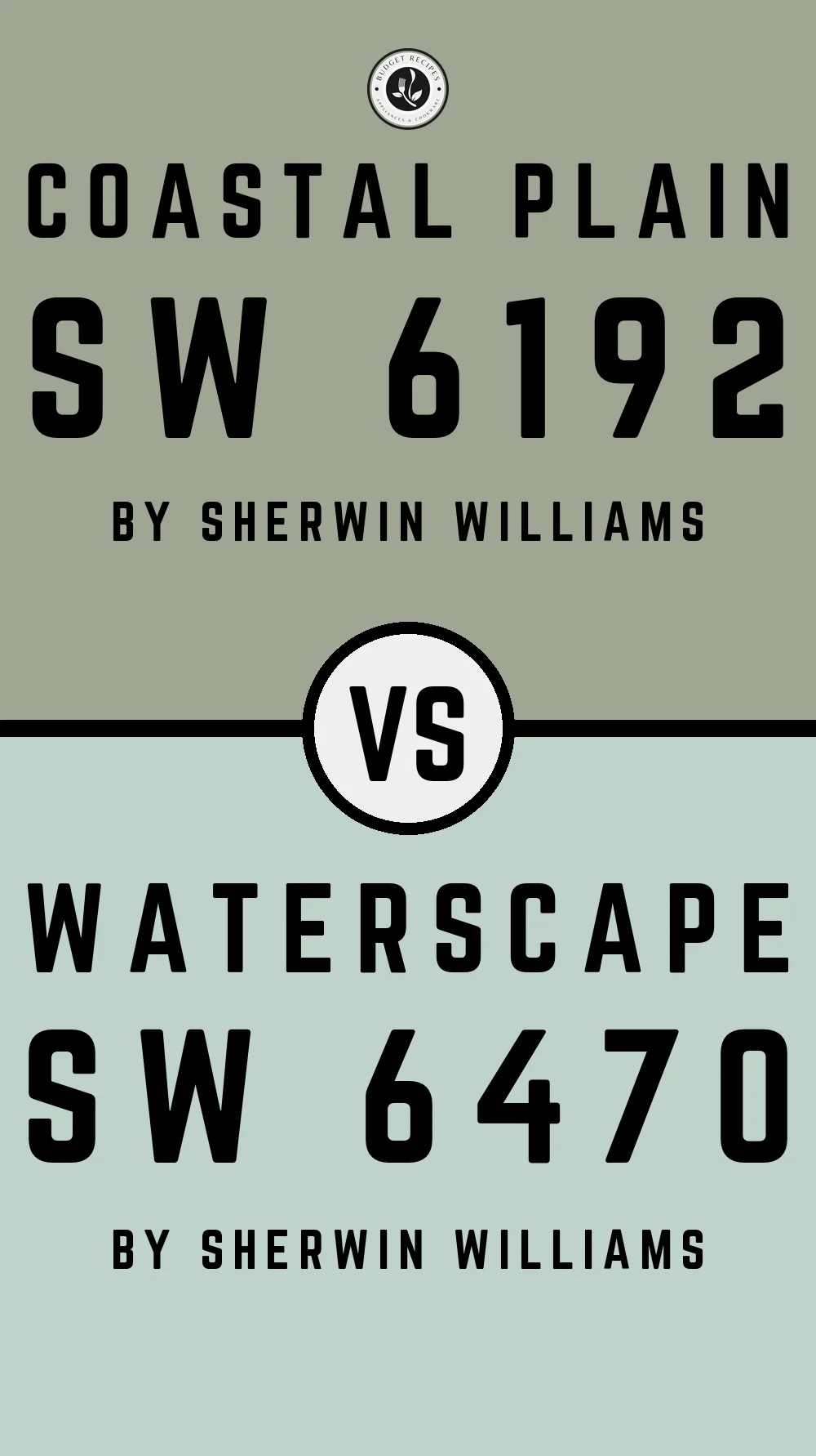 Coastal Plain by Sherwin Williams SW 6192 With Waterscape SW 6470