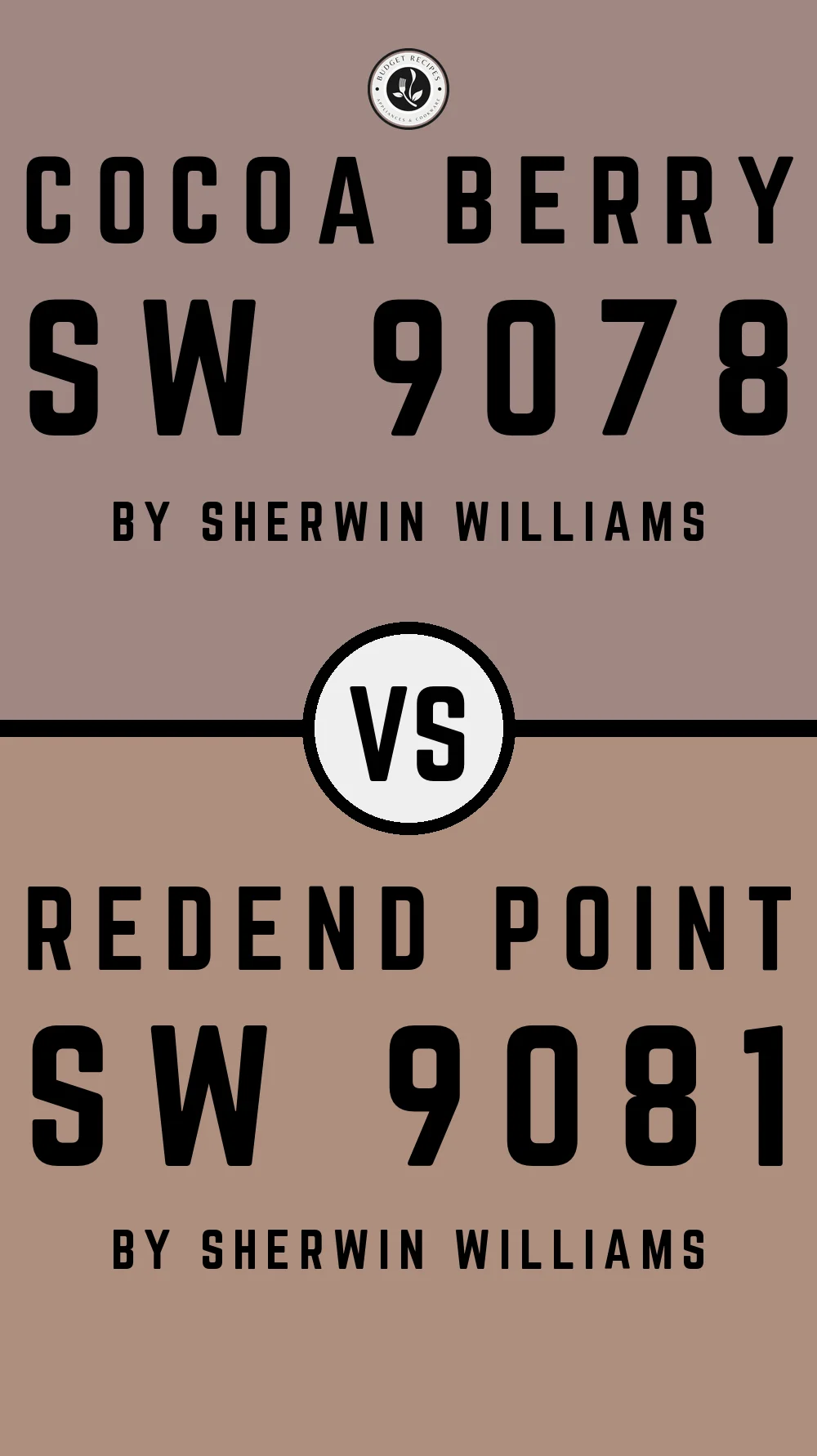 Cocoa Berry SW 9078 vs Redend Point SW 9081