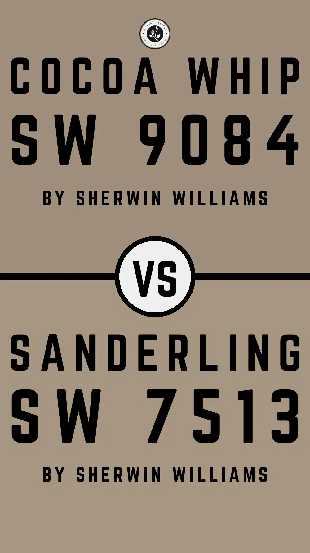 Cocoa Whip SW 9084 vs Sanderling SW 7513