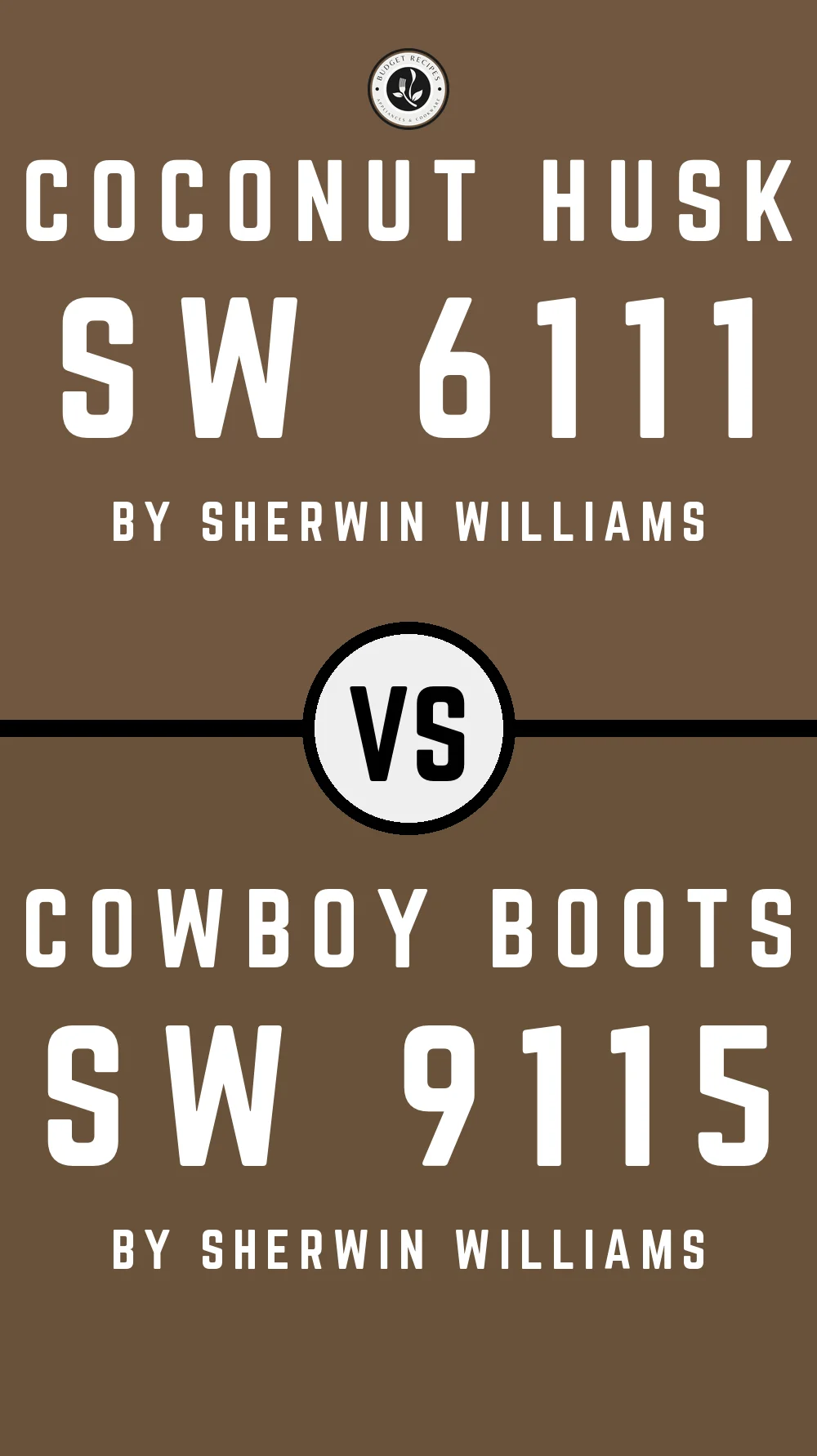 Coconut Husk SW 6111 vs Cowboy Boots SW 9115