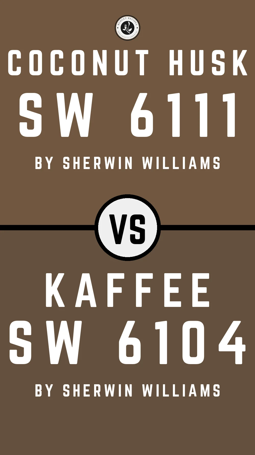Coconut Husk SW 6111 vs Kaffee SW 6104