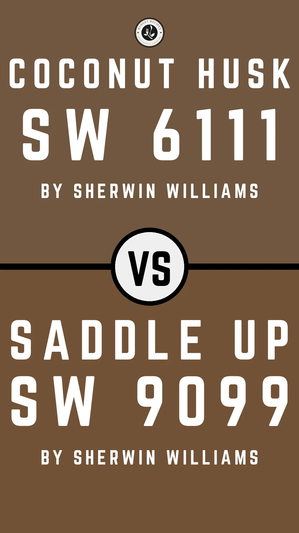 Coconut Husk SW 6111 vs Saddle Up SW 9099