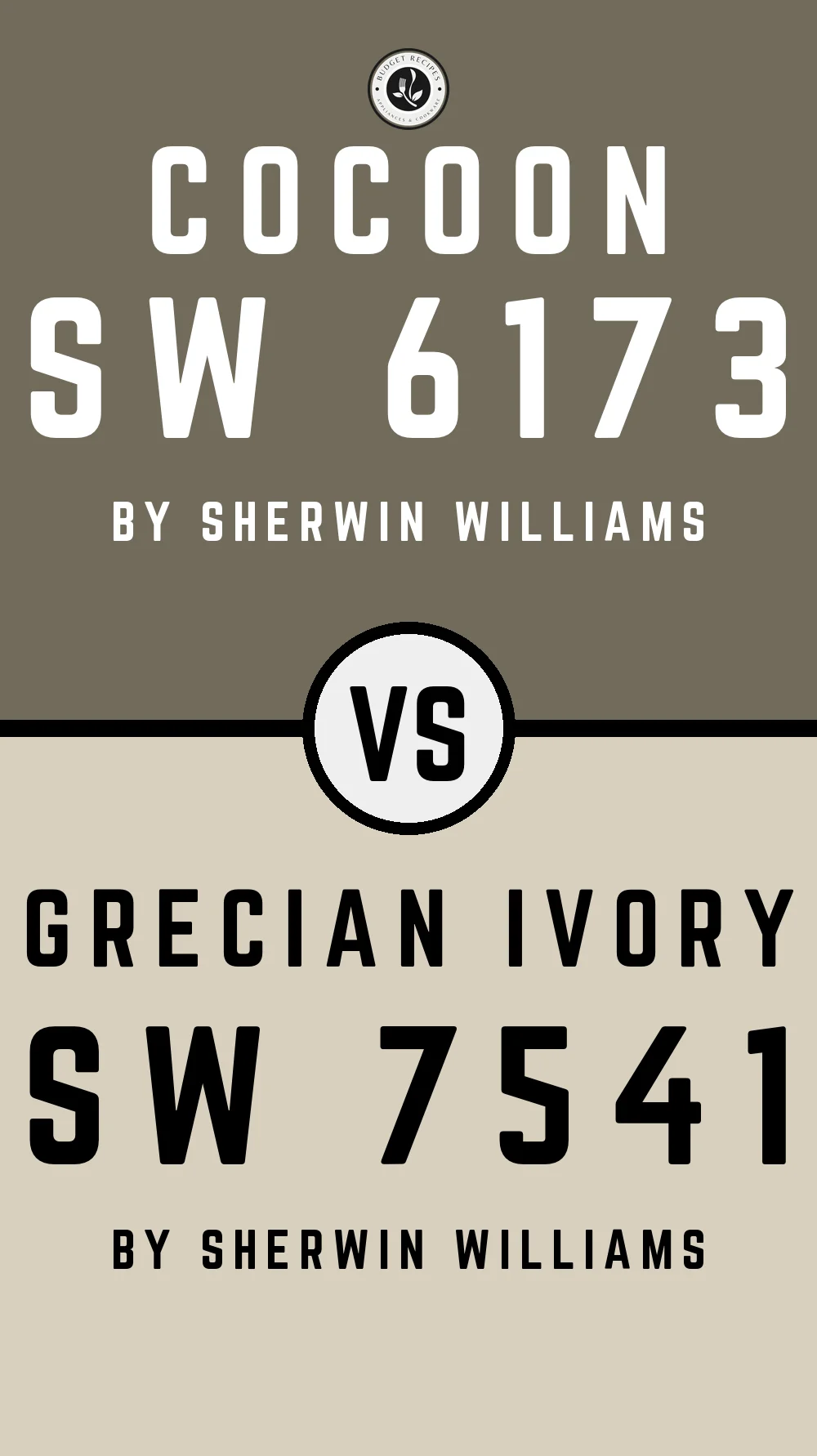 Cocoon SW 6173 vs Grecian Ivory SW 7541