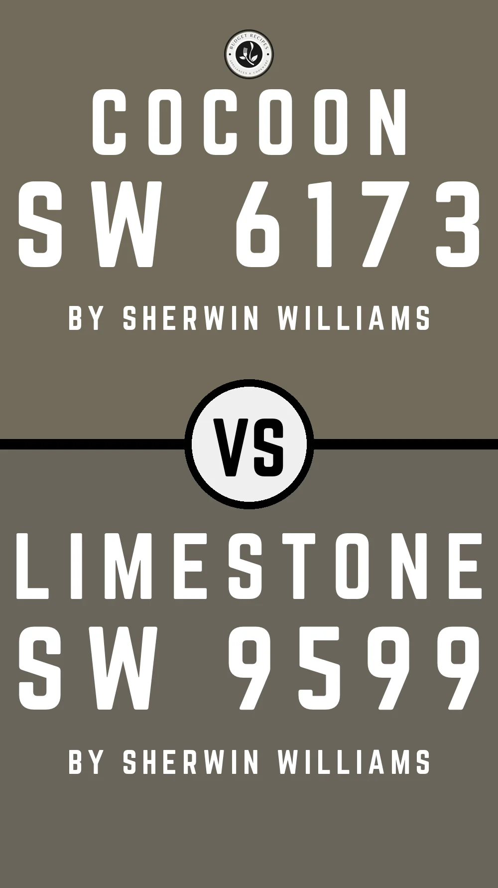 Cocoon SW 6173 vs Limestone SW 9599