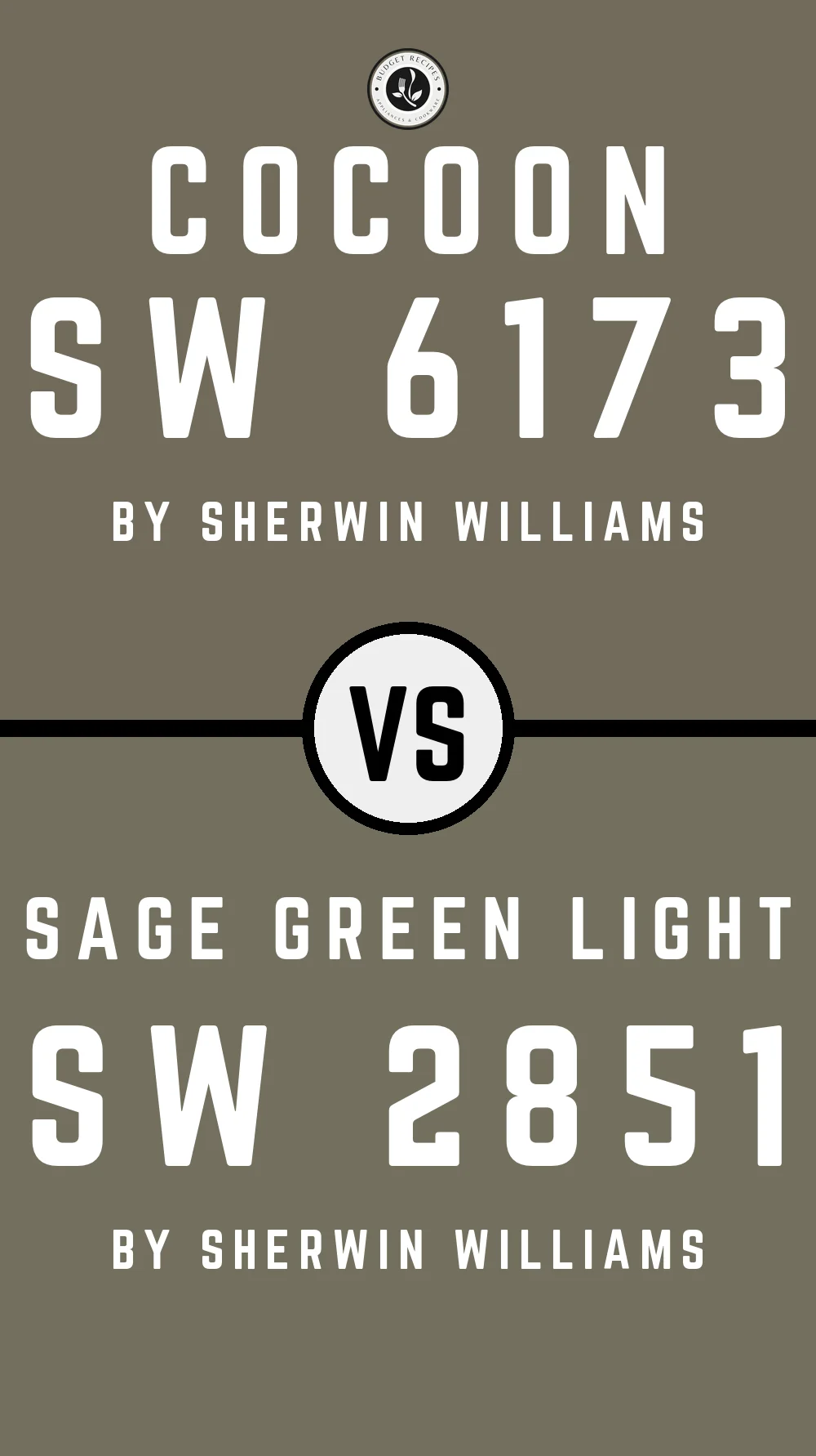Cocoon SW 6173 vs Sage Green Light SW 2851