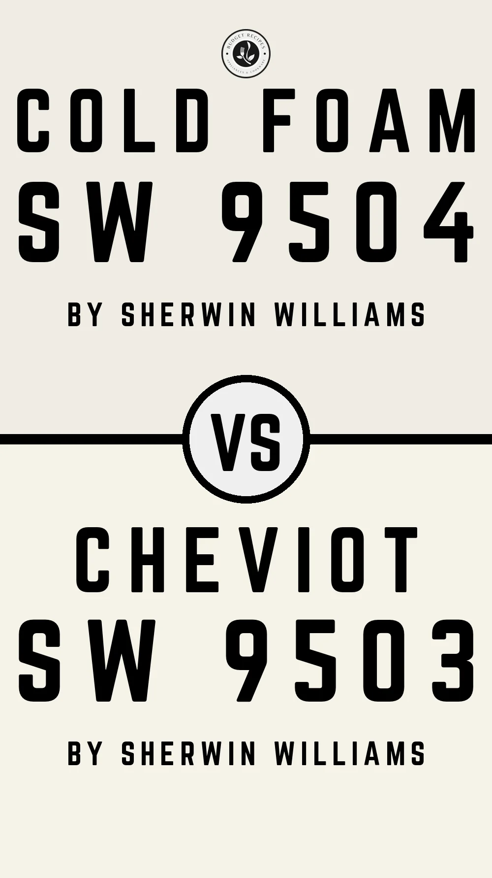 Cold Foam SW 9504 vs Cheviot SW 9503